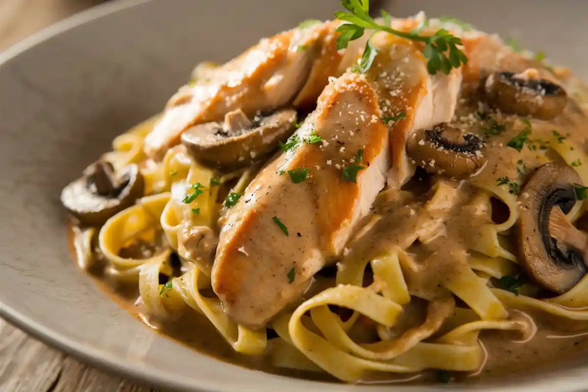 Chicken Marsala Fettuccine