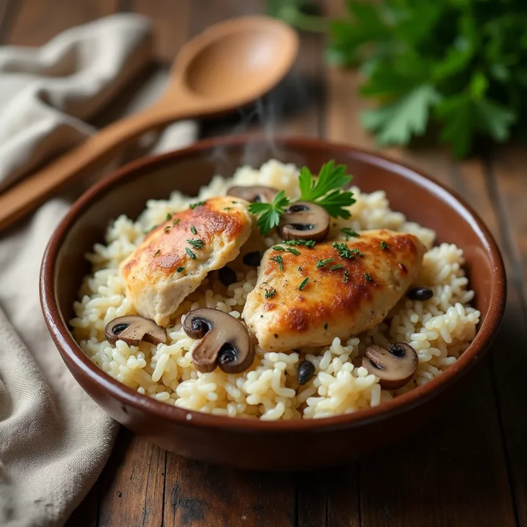 cream of mushroom chicken and rice